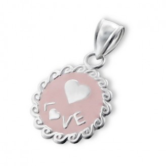 Dětský stříbrný přívěsek "LOVE - LÁSKA". Ag 925/1000